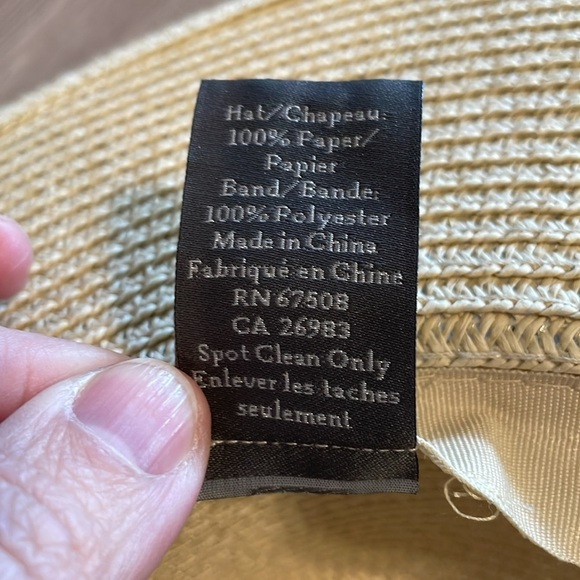 Vince Camuto Women’s Wide Rim Hat Bow Animal Print Scarf Detail - Picture 12 of 12